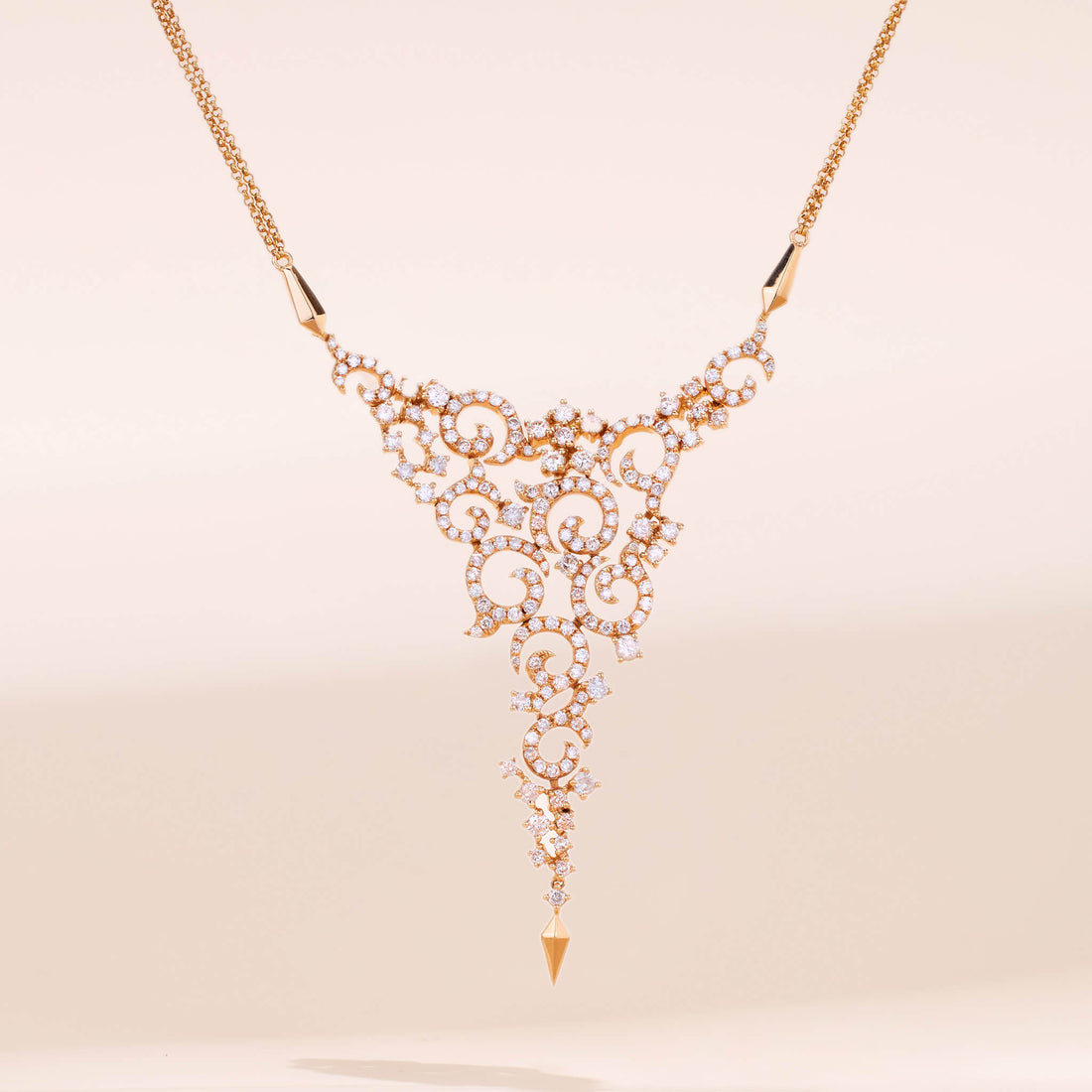 2.86ct.tw. Natural Diamond Necklace in 18K Gold