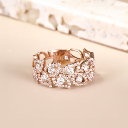 1.16ct.tw. Vintage-inspired Diamond Filigree Ring in 14K Gold