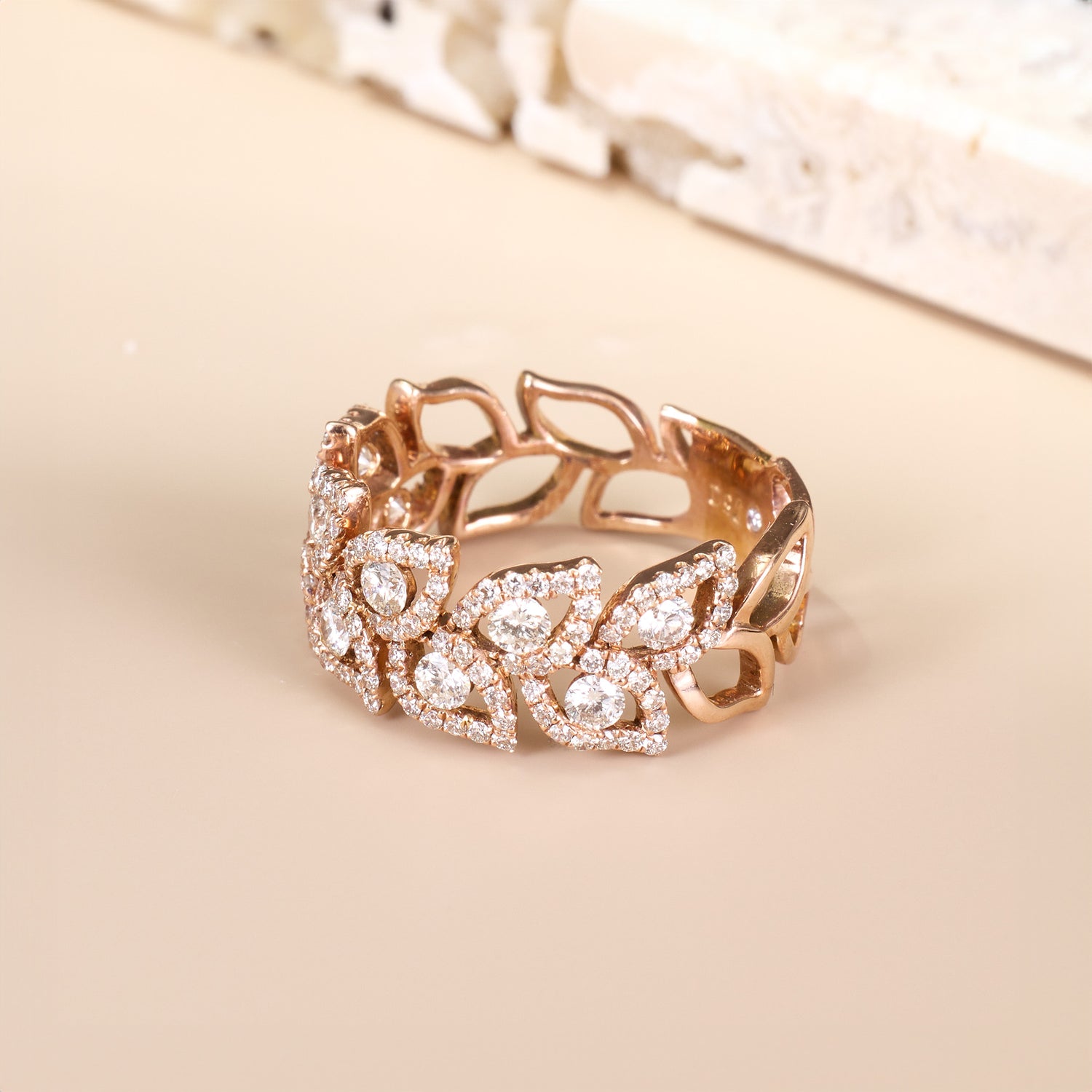 1.16ct.tw. Vintage-inspired Diamond Filigree Ring in 14K Gold