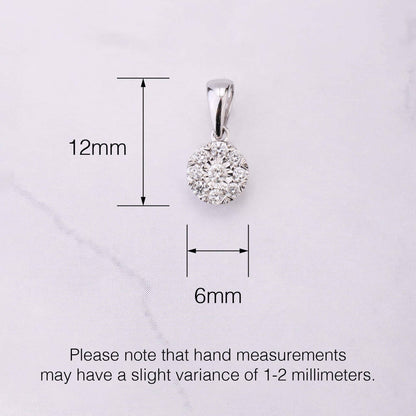 18K Gold Minimalist Natural Diamond Pendant