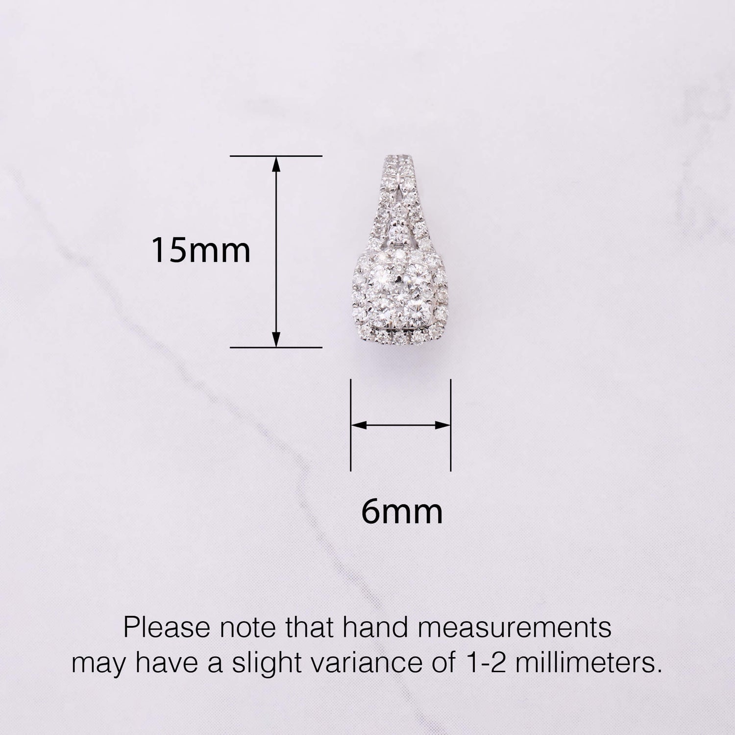 0.31 ct.tw. Natural Diamond Pendant