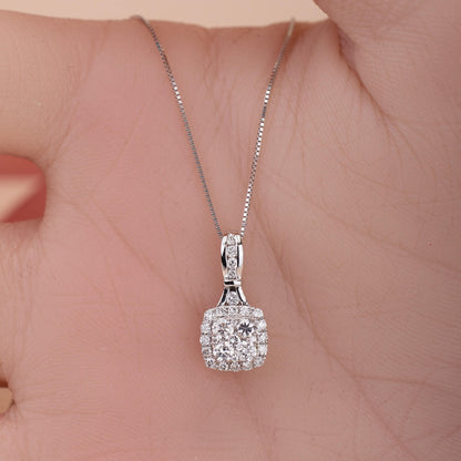 0.49 ct.tw. Natural Diamond Pendant in 14K Gold