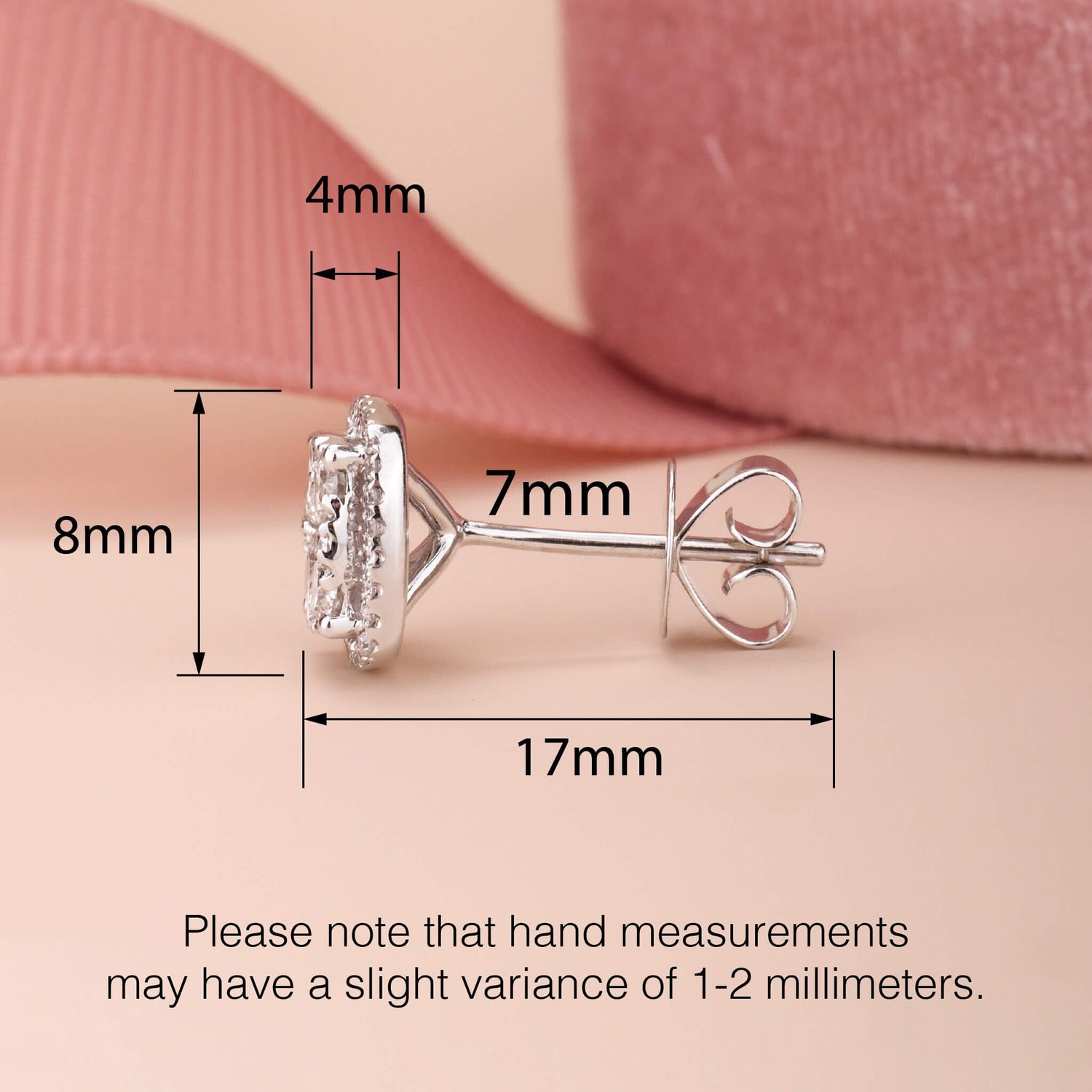 1.06 ct.tw. Diamond Halo Earrings