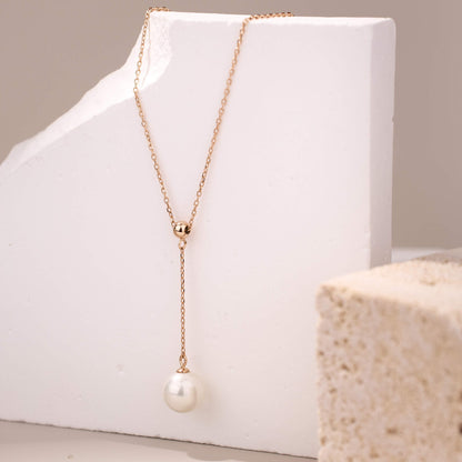 925 Silver Pearl Drop Necklace