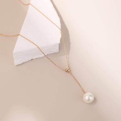 925 Silver Pearl Drop Necklace