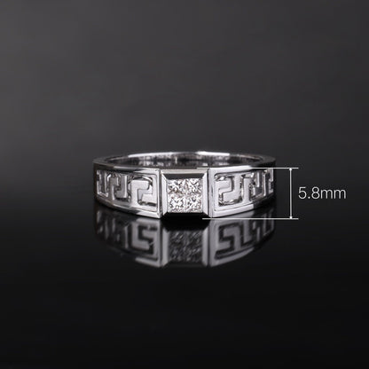 18K Gold Unisex Diamond Band Ring