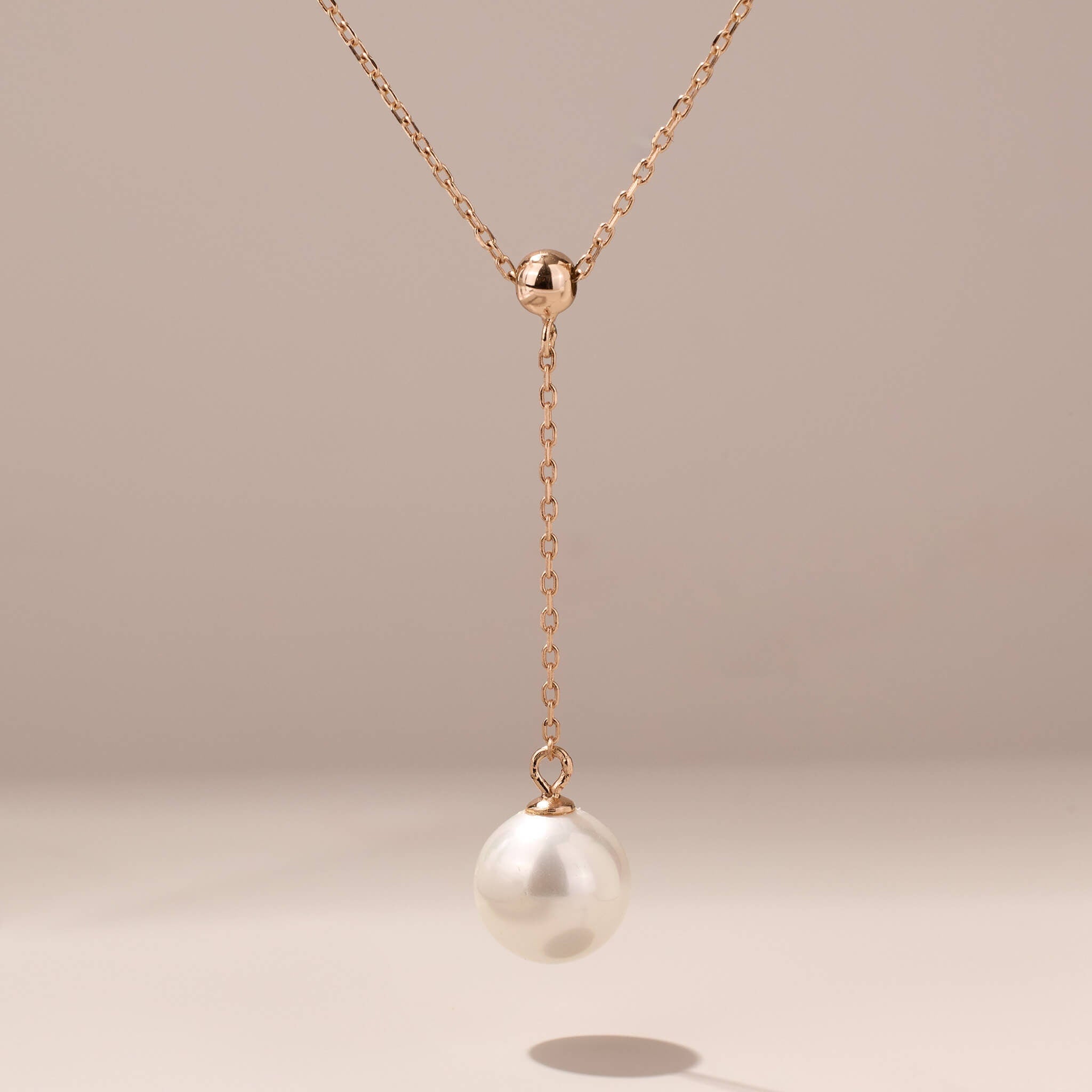 925 Silver Pearl Drop Necklace