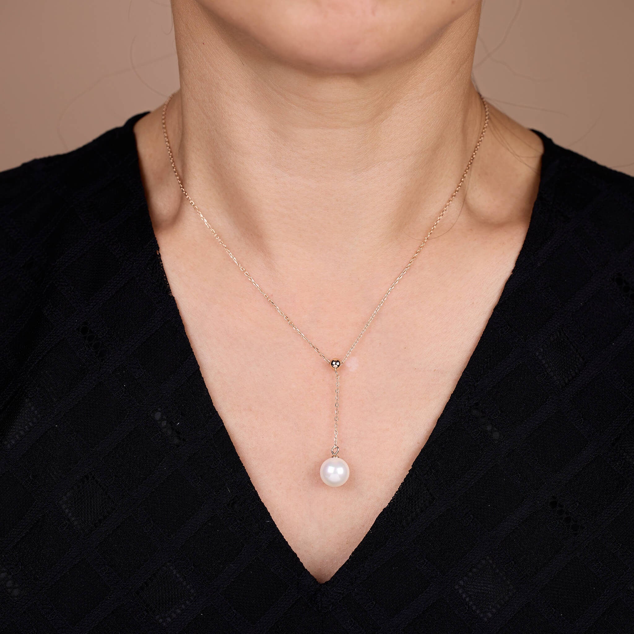 925 Silver Pearl Drop Necklace