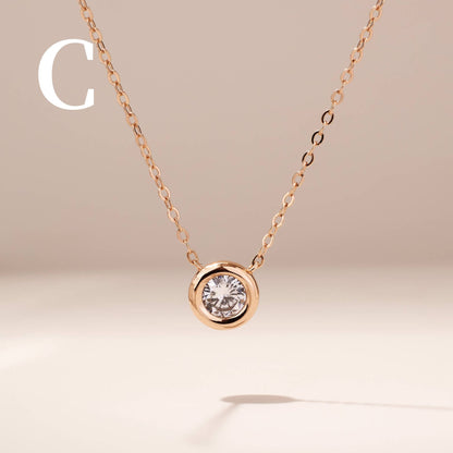 925 Silver Solitiare Diamond Necklace