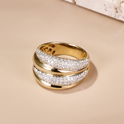 0.87ct.tw. Layered Diamond Ring in 14K Gold