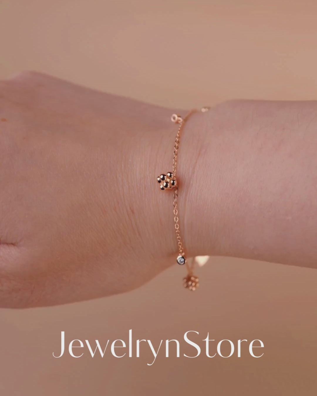 925 Silver Dainty Cubic Bracelet