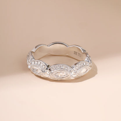 Vintage-Style Diamond Band