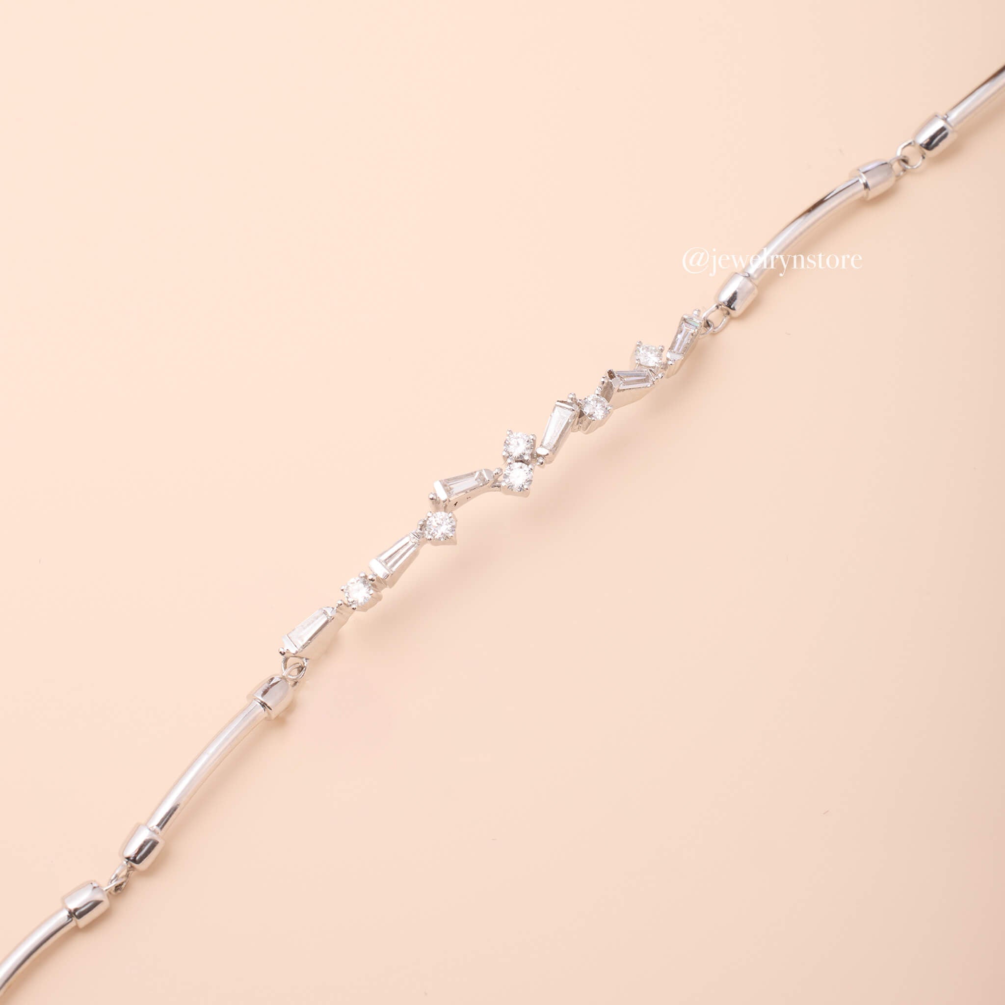 18K Natural Diamond Petite Bracelet