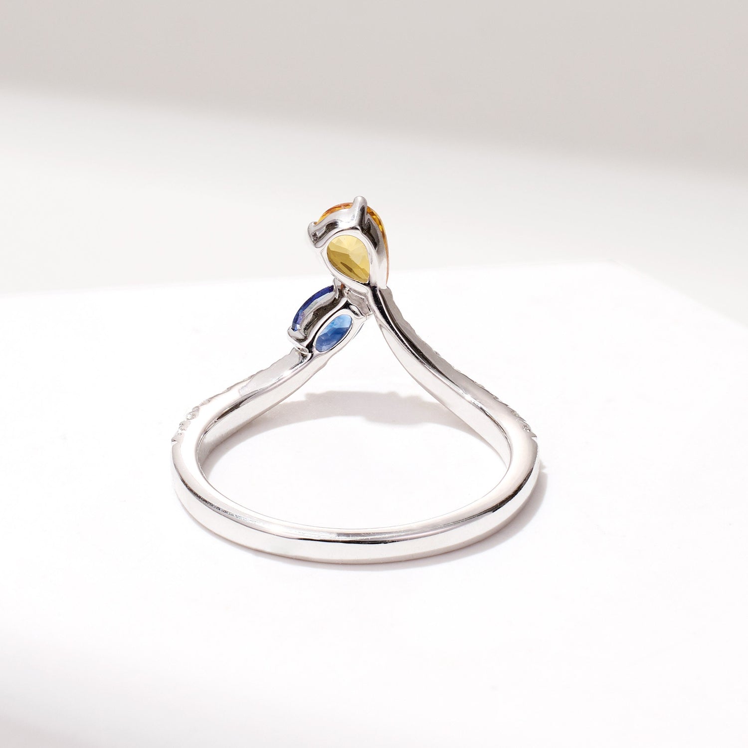 Pear-shape Fancy Sapphire Ring